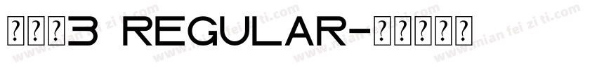 ケアゲ3 Regular字体转换
